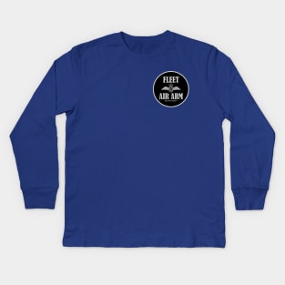 Fleet Air Arm (Front and Back logo) Kids Long Sleeve T-Shirt